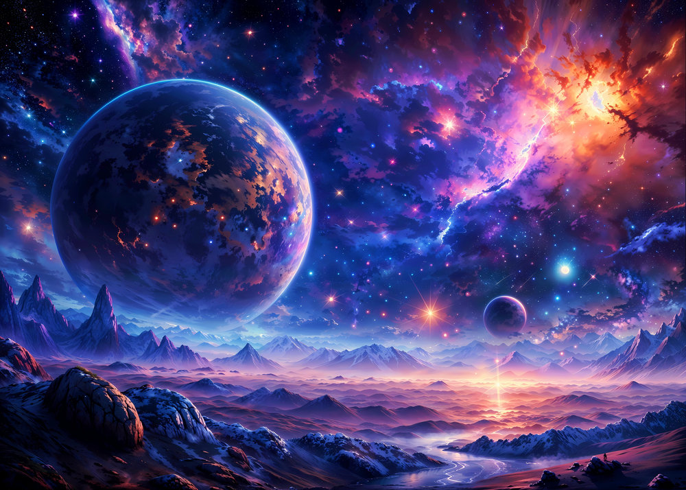 Planète et Nébuleuse